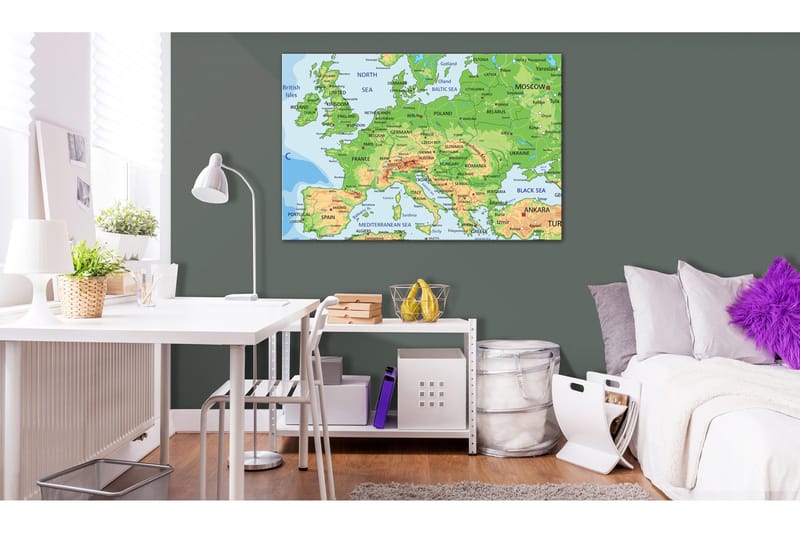 Tavla Map of Europe 90x60, undefined