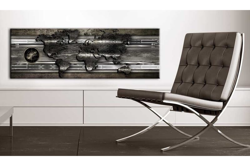 Tavla Metalic Map VALUE_MISSING_3 135x45 - Sisustustuotteet - Taulu & taide - Canvas-taulu
