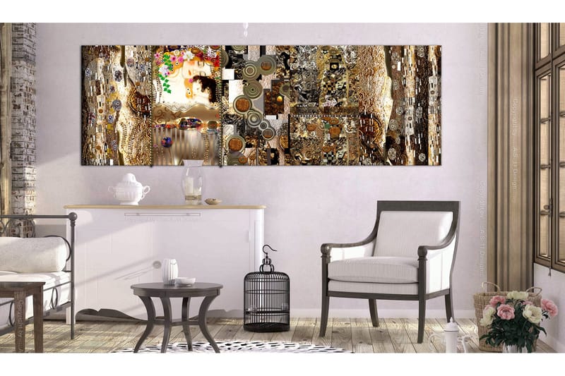 Tavla Mother's Love 1 Part Gold VALUE_MISSING_2 135x45 - Sisustustuotteet - Taulu & taide - Canvas-taulu