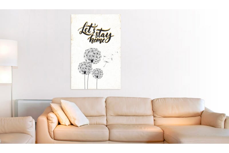 Tavla My Home: Let's stay home 80x120 VALUE_MISSING_1 - Sisustustuotteet - Taulu & taide - Canvas-taulu