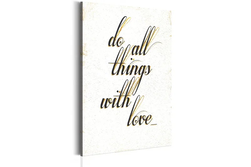 Tavla My Home: Things with love 80x120 VALUE_MISSING_1 - Sisustustuotteet - Taulu & taide - Canvas-taulu