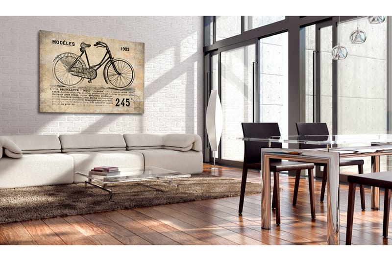 Tavla N° 1245 Bicyclette 120x80 VALUE_MISSING_1 - Sisustustuotteet - Taulu & taide - Canvas-taulu