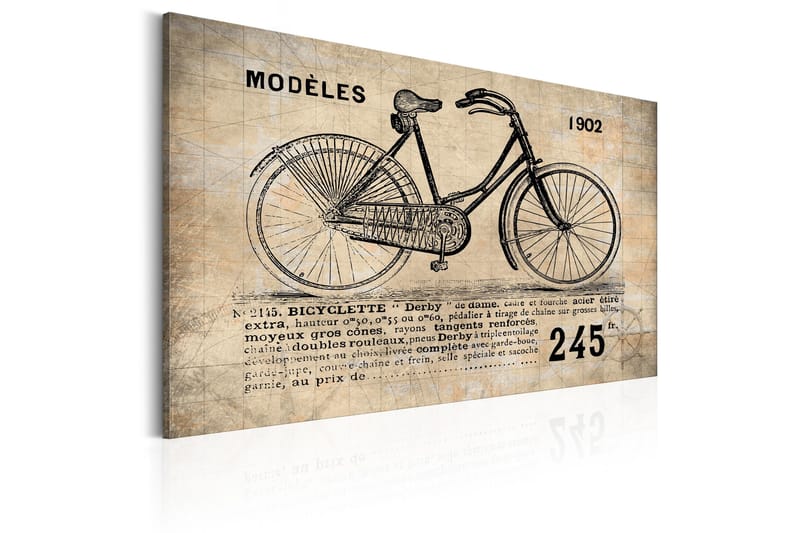 Tavla N° 1245 Bicyclette 120x80 VALUE_MISSING_1 - Sisustustuotteet - Taulu & taide - Canvas-taulu
