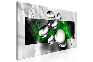 Tavla Shiny Stones (1 Part) Narrow Green 150x50 - Sisustustuotteet - Taulu & taide - Canvas-taulu