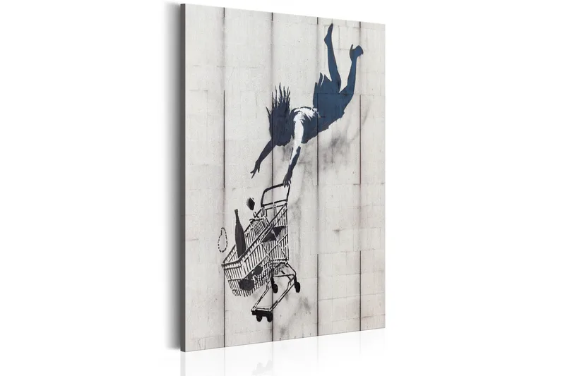 Tavla Shop Til You Drop By Banksy VALUE_MISSING_3 80x120, undefined