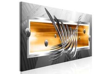 Tavla Silver Wings (1 Part) Narrow Orange 120x40 - Sisustustuotteet - Taulu & taide - Canvas-taulu