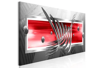 Tavla Silver Wings (1 Part) Narrow Red 150x50 - Sisustustuotteet - Taulu & taide - Canvas-taulu