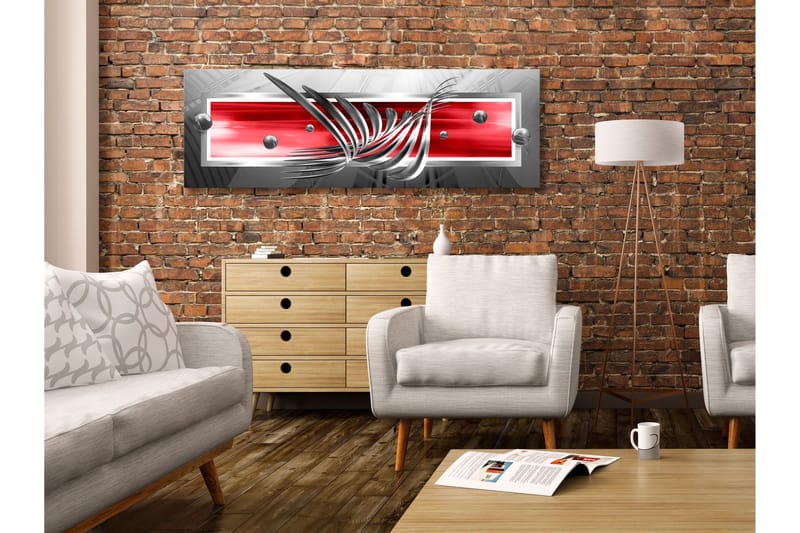 Tavla Silver Wings (1 Part) Narrow Red 120x40, undefined
