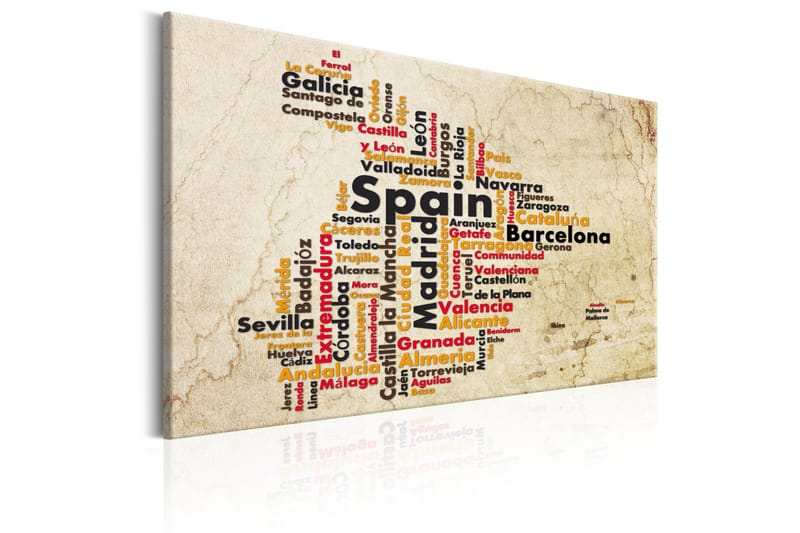 Tavla Spanish Cities (ES) 60x40 - Sisustustuotteet - Taulu & taide - Canvas-taulu