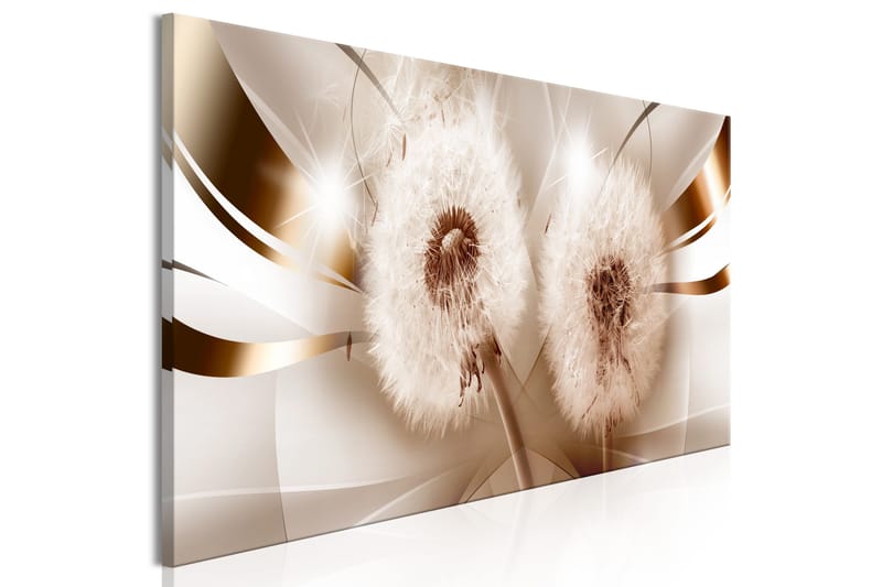 Tavla Two Dandelions (1 Part) Narrow 135x45 - Sisustustuotteet - Taulu & taide - Canvas-taulu