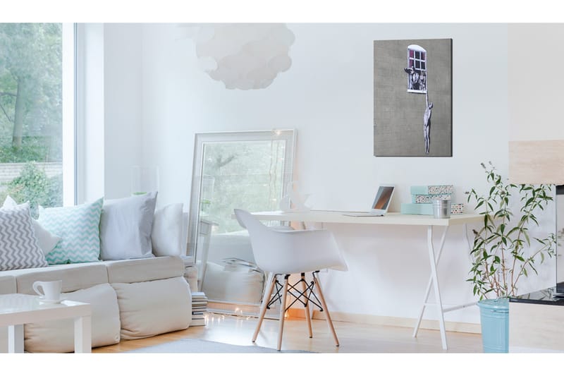 Tavla Well Hung Lover By Banksy 80x120 cm - Sisustustuotteet - Taulu & taide - Canvas-taulu