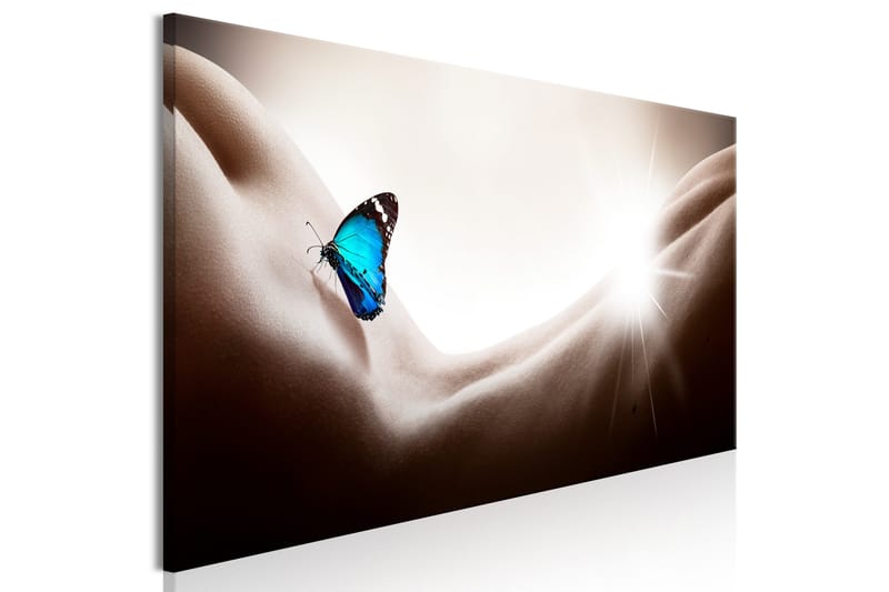 Tavla Woman and Butterfly (1 Part) Narrow 150x50 - Sisustustuotteet - Taulu & taide - Canvas-taulu