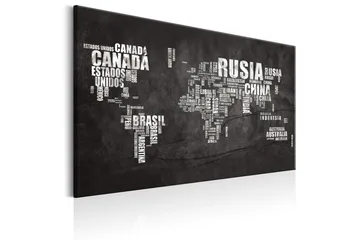 Tavla World Map: Spanish Geography (ES) 60x40 - Sisustustuotteet - Taulu & taide - Canvas-taulu