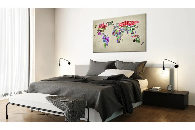 Tavla World Map: Tour (EN) 60x40, undefined