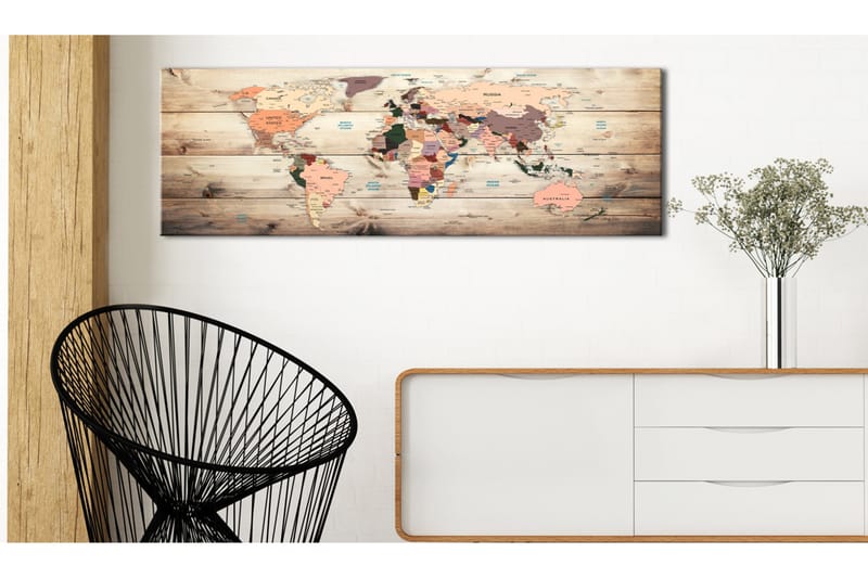 Tavla World Maps: Map of Dreams VALUE_MISSING_1 120x40 - Sisustustuotteet - Taulu & taide - Canvas-taulu