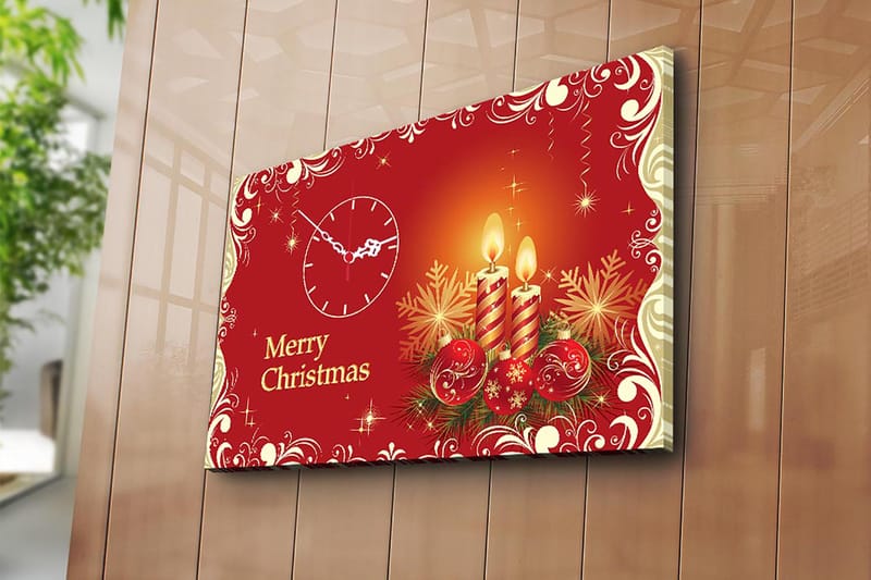 Decoratiivinen Canvas-seinäkello 45x70 - Sisustustuotteet - Taulu & taide - Canvas-taulu