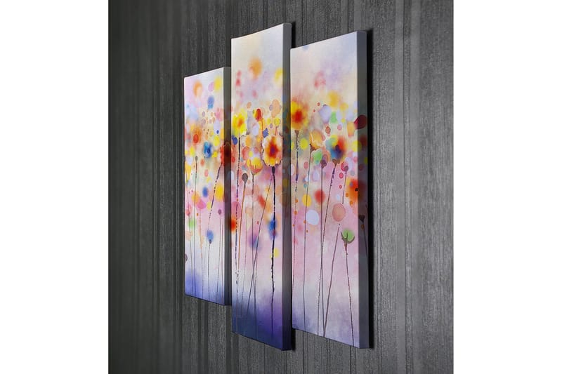 Decoratiivinen Canvas-taulu (3 osaa) 45x20 - Sisustustuotteet - Taulu & taide - Canvas-taulu