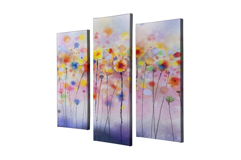 Decoratiivinen Canvas-taulu (3 osaa) 45x20, undefined