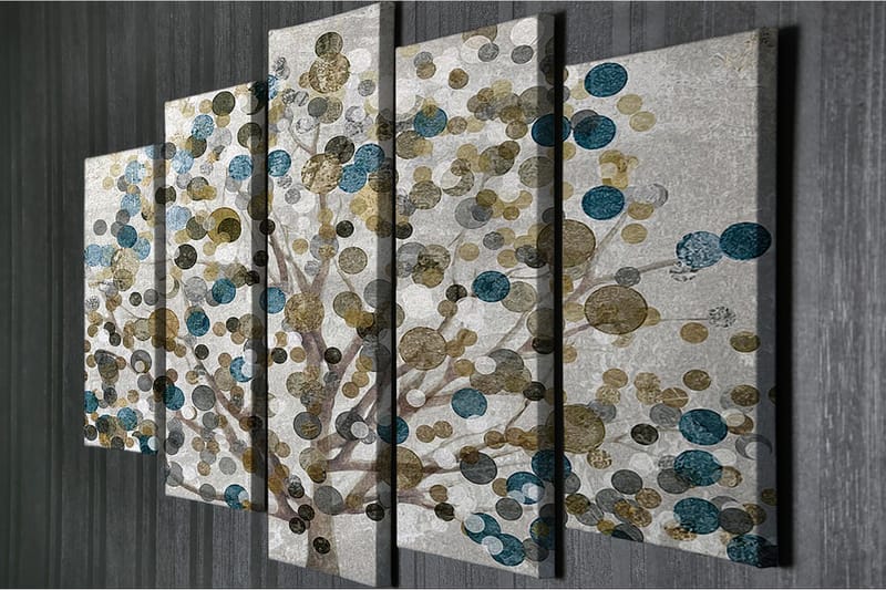 Decoratiivinen Canvas-taulu (5 osaa) 70x20 - Sisustustuotteet - Taulu & taide - Canvas-taulu
