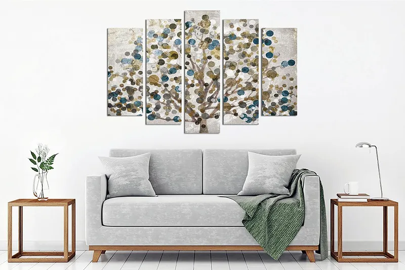 Decoratiivinen Canvas-taulu (5 osaa) 70x20 - Sisustustuotteet - Taulu & taide - Canvas-taulu