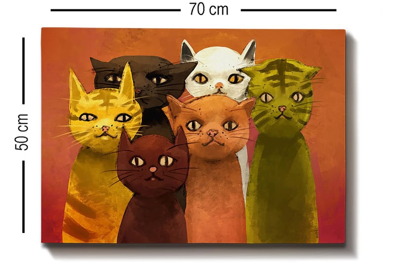 Decoratiivinen Canvas-taulu 50x70 - Sisustustuotteet - Taulu & taide - Canvas-taulu