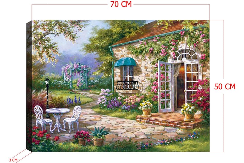 Decoratiivinen Canvas-taulu 50x70 - Sisustustuotteet - Taulu & taide - Canvas-taulu