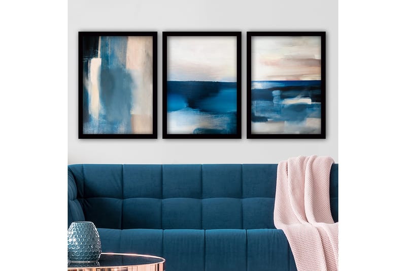 Decoratiivinen Kehystetty Taulu (3 osaa) 35x45, undefined