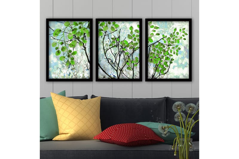 Decoratiivinen Kehystetty Taulu (3 osaa) 35x45, undefined