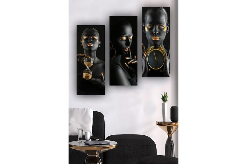 Decoratiivinen MDF-taulu (3 osaa) 20x50 - Sisustustuotteet - Taulu & taide - Canvas-taulu
