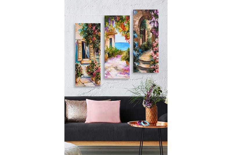 Decoratiivinen MDF-taulu (3 osaa) 20x50, undefined