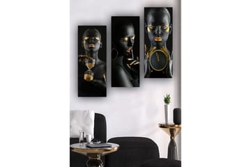 Decoratiivinen MDF-taulu (3 osaa) 20x50 - Sisustustuotteet - Taulu & taide - Canvas-taulu
