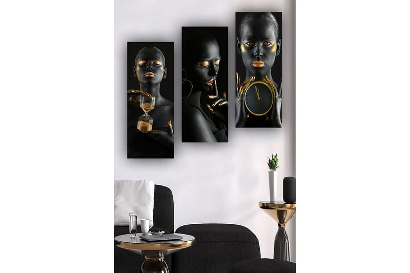 Decoratiivinen MDF-taulu (3 osaa) 20x50 - Sisustustuotteet - Taulu & taide - Canvas-taulu