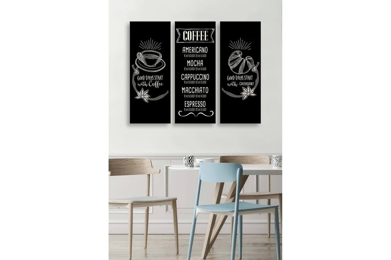 Decoratiivinen MDF-taulu (3 osaa) 20x50, undefined