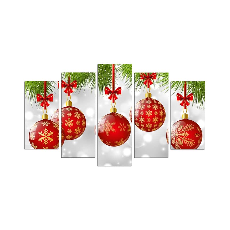 Decoratiivinen MDF-taulu (5 osaa) 20x60 - Sisustustuotteet - Taulu & taide - Canvas-taulu