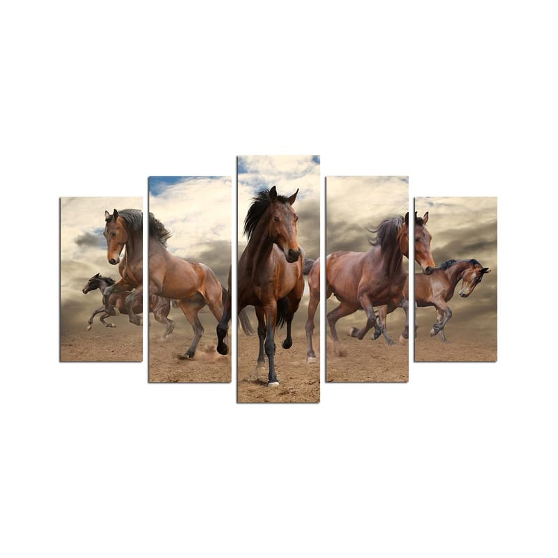 Decoratiivinen MDF-taulu (5 osaa) 20x60 - Sisustustuotteet - Taulu & taide - Canvas-taulu