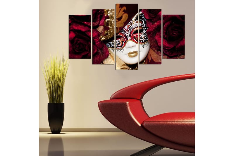 Decoratiivinen MDF-taulu (5 osaa) 20x60 - Sisustustuotteet - Taulu & taide - Canvas-taulu