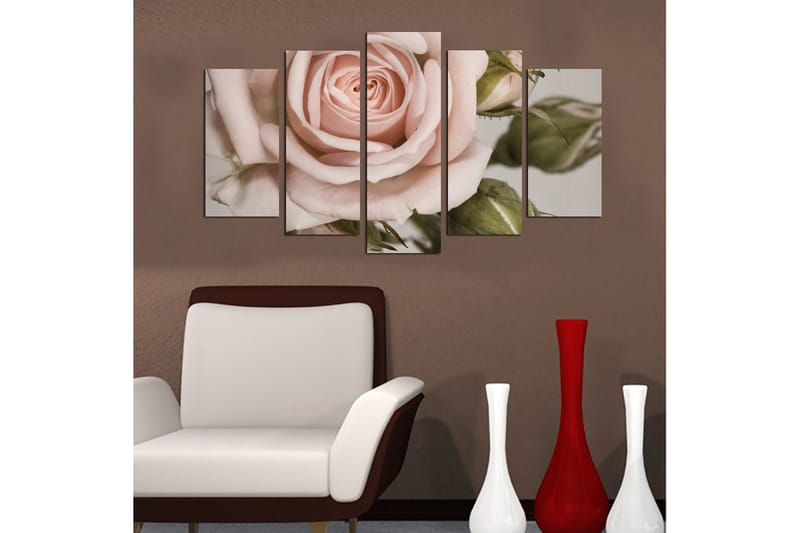 Decoratiivinen MDF-taulu (5 osaa) 20x60 - Sisustustuotteet - Taulu & taide - Canvas-taulu