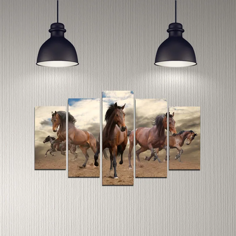 Decoratiivinen MDF-taulu (5 osaa) 20x60 - Sisustustuotteet - Taulu & taide - Canvas-taulu