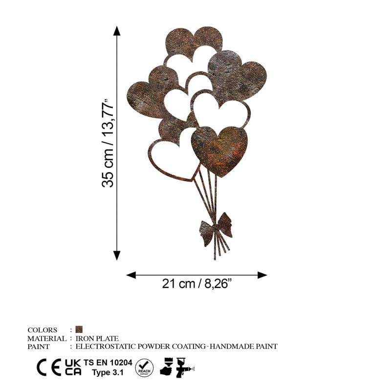 Decorative Metal Wall Accessory Wallxpert - Sisustustuotteet - Taulu & taide