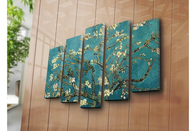 Dekoratiivinen Canvas-taulu (5 osaa) 70x19 - Sisustustuotteet - Taulu & taide - Canvas-taulu