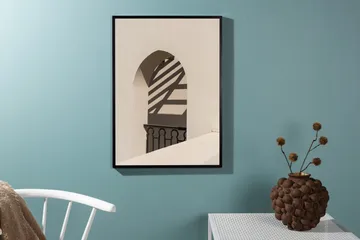 Juliste Balcony 70x100 cm - Valkoinen - Sisustustuotteet - Taulu & taide - Juliste