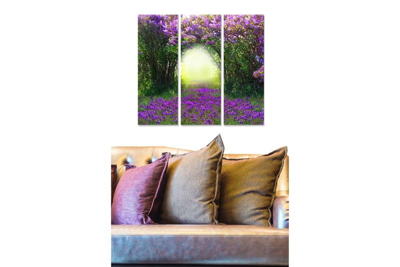 Canvastaulu Floral 3-pak Monivärinen - 20x50 cm - Sisustustuotteet - Taulu & taide - Juliste
