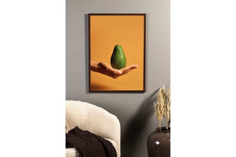 Juliste Avocado 30x40 cm - Oranssi/Vihreä - Sisustustuotteet - Taulu & taide - Juliste