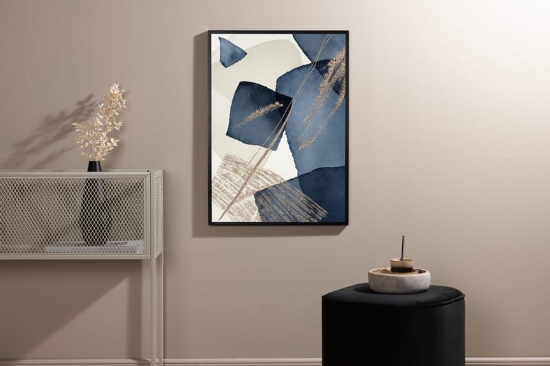 Juliste Blue Swirl 21x30 cm - Beige - Sisustustuotteet - Taulu & taide - Juliste