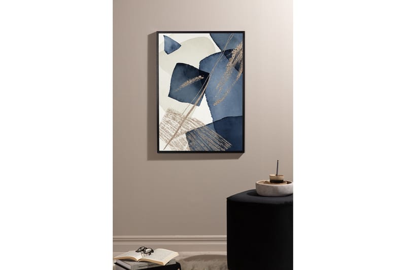 Juliste Blue Swirl 50x70 cm - Beige - Sisustustuotteet - Taulu & taide - Juliste