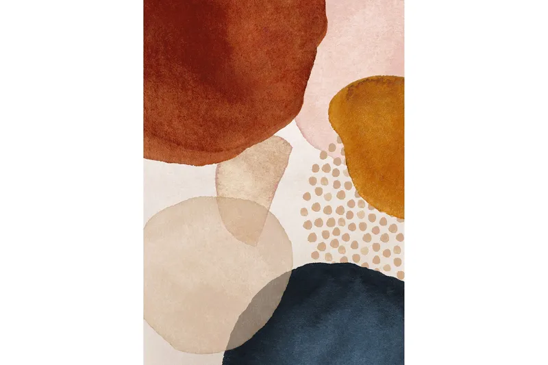 Juliste Circles 21x30 cm, Beige