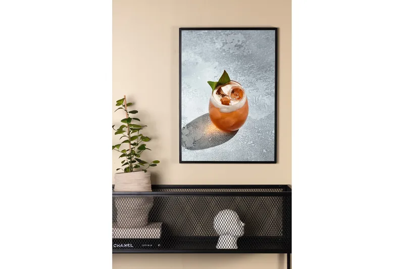 Juliste Drink 21x30 cm - Harmaa - Sisustustuotteet - Taulu & taide - Juliste