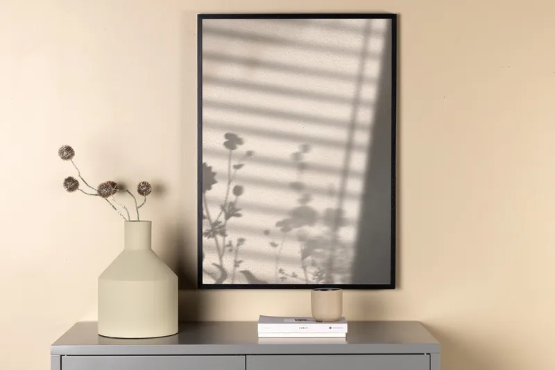 Juliste Flower Shadow 70x100 cm - Valkoinen - Sisustustuotteet - Taulu & taide - Juliste