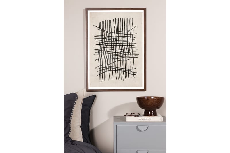 Juliste Linework 30x40 cm - Beige/Musta - Sisustustuotteet - Taulu & taide - Juliste