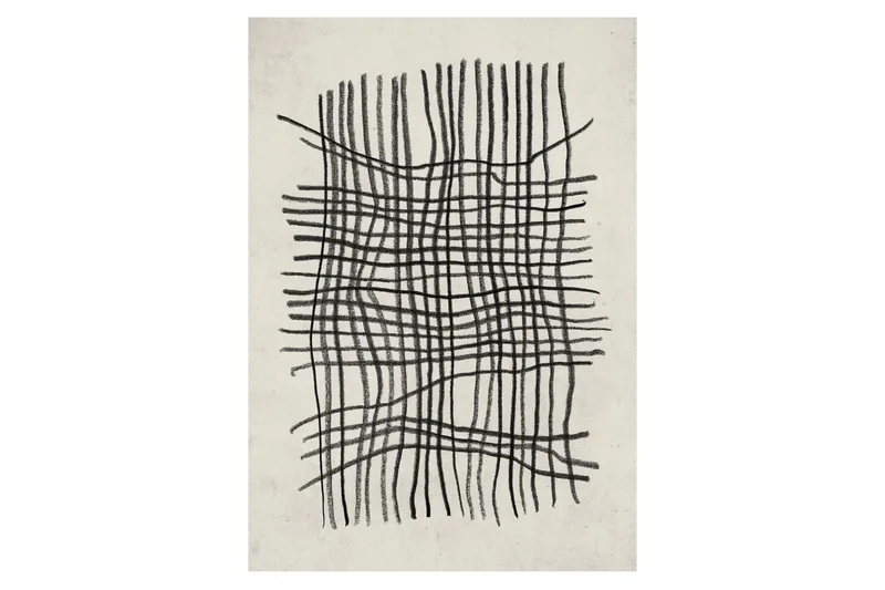 Juliste Linework 50x70 cm, Beige/Musta